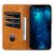 AZNS AZNS iPhone 14 Plus Fodral Flip Läder Brun