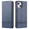 AZNS AZNS iPhone 14 Plus Fodral Flip Läder Blå