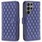  Samsung Galaxy S25 Ultra Fodral Diamond Läder Blå