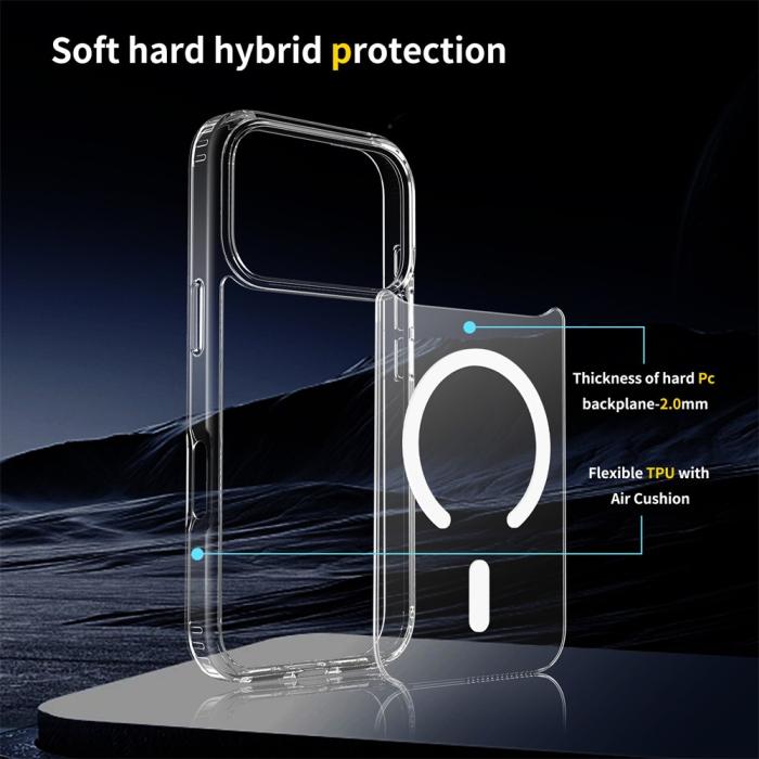 Bild 4,  iPhone 18 Pro / 17 Pro Skal MagSafe TPU Transparent