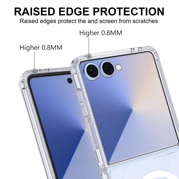 Bild 6,  Samsung Galaxy Z Flip 8 Skal MagSafe TPU Transparent