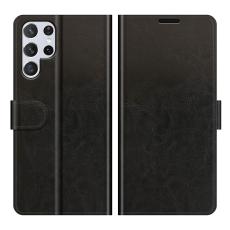  Samsung Galaxy S22 Ultra Fodral Crazy Horse Svart