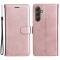 Samsung Galaxy A55 5G Fodral Solid Läder Roséguld