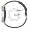  Klockarmband 22 mm Silikon Wave Design Off White