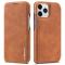 LC.IMEEKE iPhone 13 Pro Max - LC.IMEEKE Vintage Flip Fodral - Brun