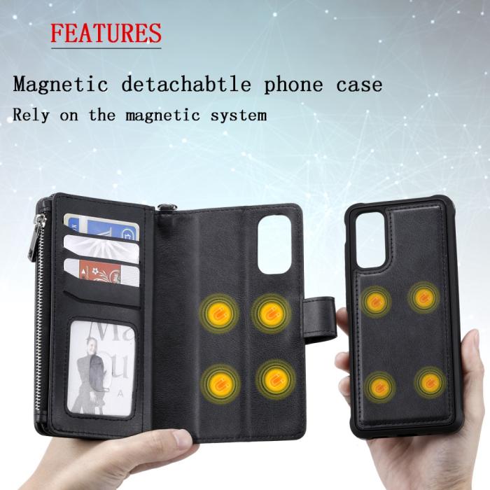 Bild 4,  Samsung S20 - 2in1 Magnet Skal / Plånboksfodral - Svart