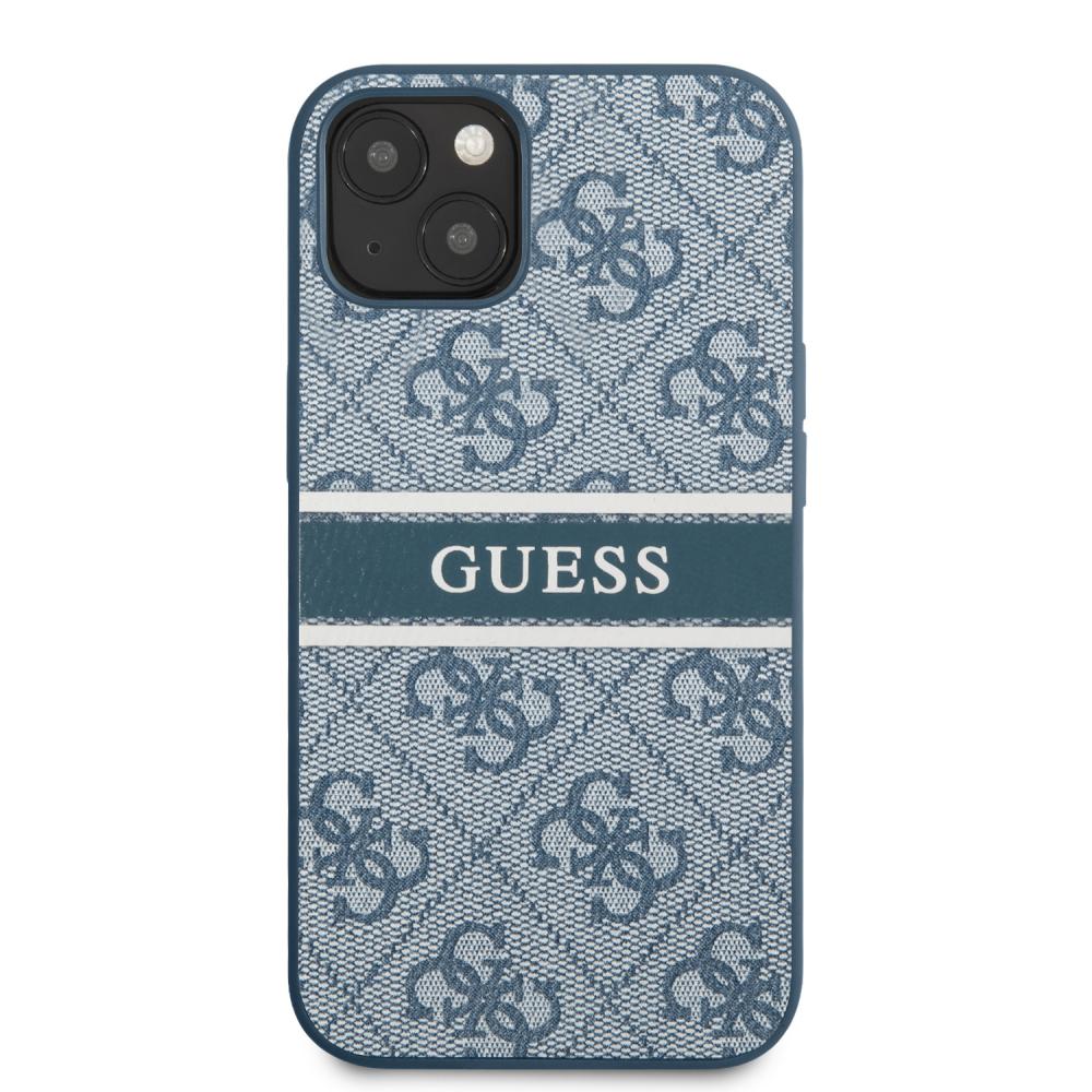 Guess Guess iPhone 13 Mini Skal PU 4G Stripe Blå
