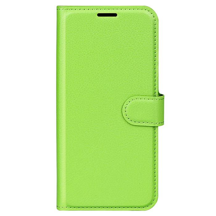 Bild 5,  Samsung Galaxy A15 5G Fodral Litchi Läder Grön