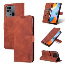 AZNS AZNS Xiaomi Redmi 10C Fodral L&auml;der Brun