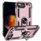  iPhone 17e / 16e Skal Shockproof Hybrid Ring Roséguld