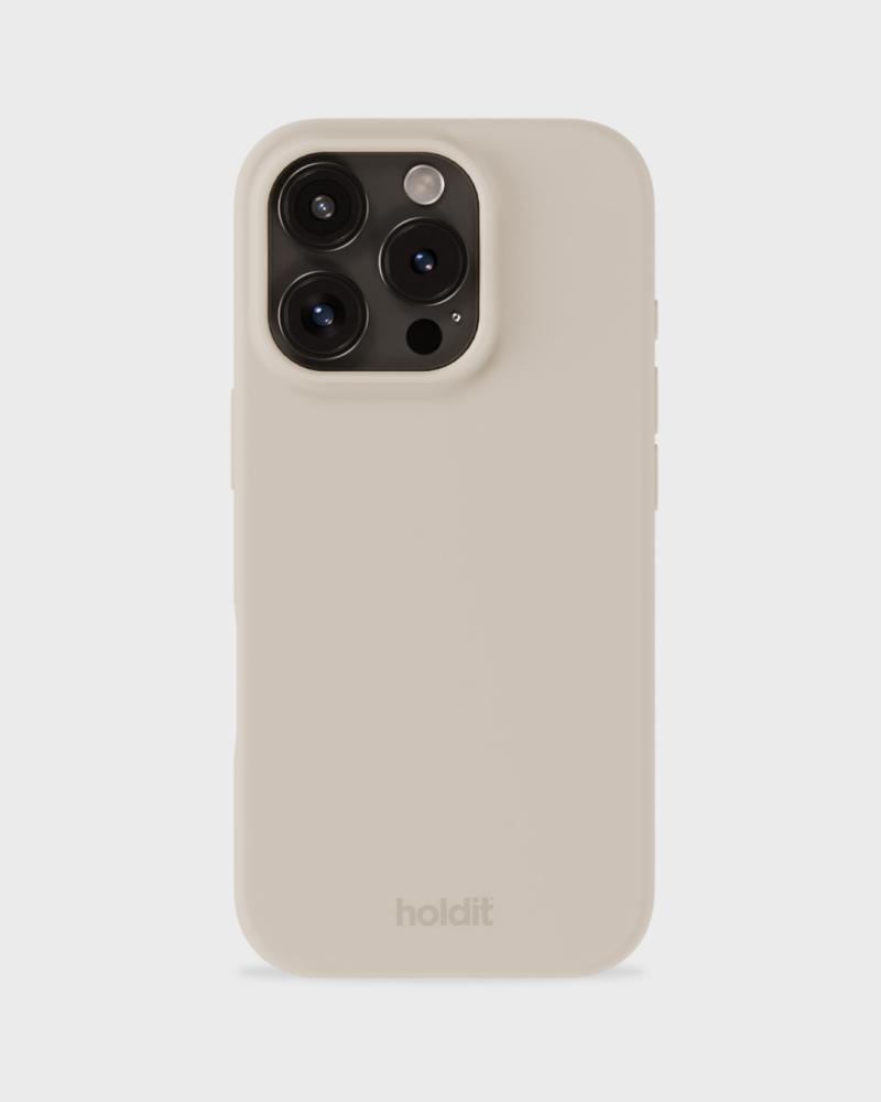 holdit holdit iPhone 16 Pro Mobilskal Silikon Ljus Beige
