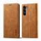 LC.IMEEKE LC.IMEEKE Galaxy S24 Plus Fodral Flip Läder Brun