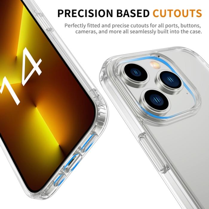 Bild 5,  iPhone 14 Pro Skal Shockproof Akryl/TPU Transparent