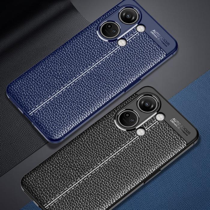 Bild 6,  OnePlus Nord 3 5G Skal Litchi Textur Blå