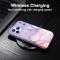  iPhone 17 Pro Skal Hybrid Med Marmor Tryck Lila / Rosa