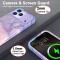  iPhone 17 Pro Skal Hybrid Med Marmor Tryck Lila / Rosa