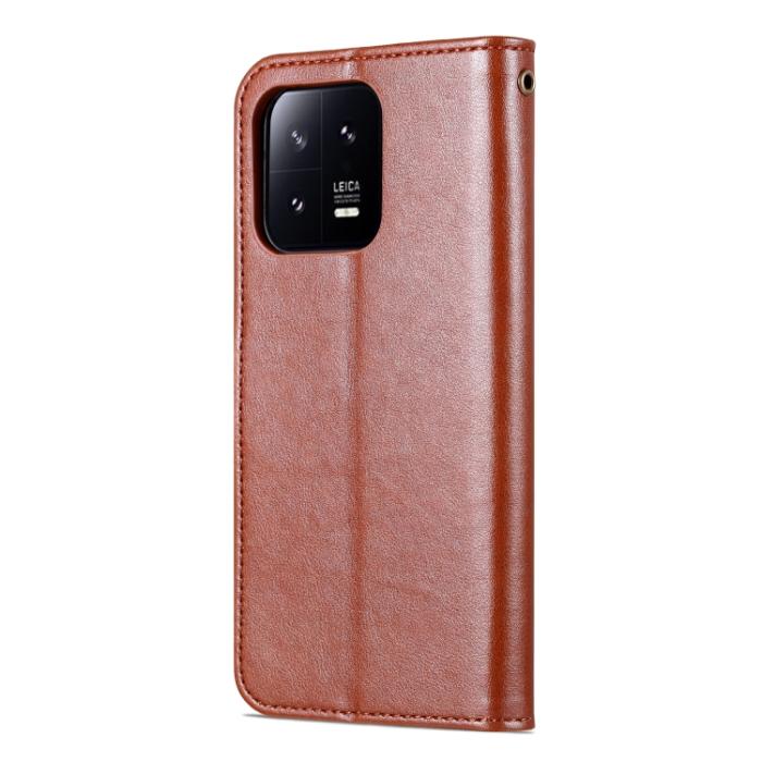 Bild 3, AZNS AZNS Xiaomi 13 Pro 5G Fodral Läder Brun
