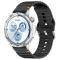  Klockarmband 20 mm Silikon Wave Design Svart