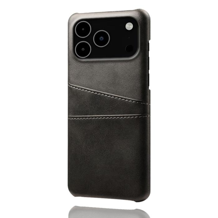 Bild 4,  iPhone 17 Pro Max Skal Med Kortfack Läder Svart