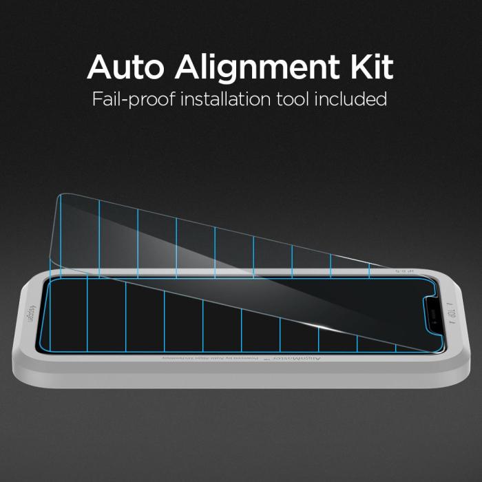 Bild 2, Spigen Spigen iPhone 11/ XR 2-PACK ALM Glas.tR Slim Härdat Glas