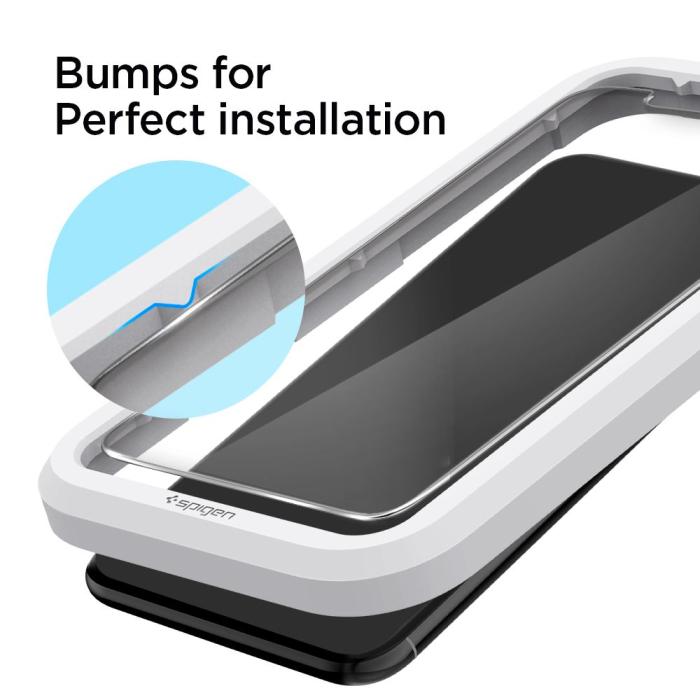 Bild 3, Spigen Spigen iPhone 11/ XR 2-PACK ALM Glas.tR Slim Härdat Glas