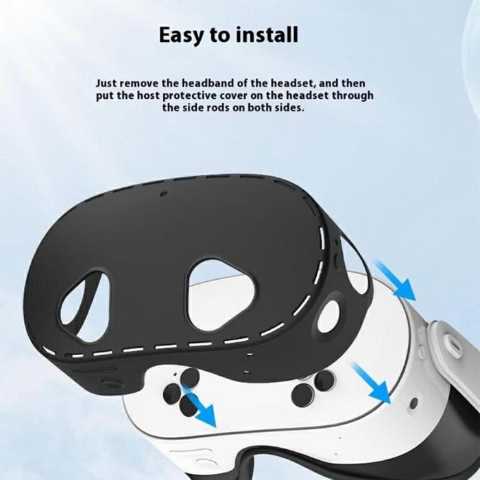 Bild 4,  Meta Quest 3S Skal Till Headset Silikon Svart
