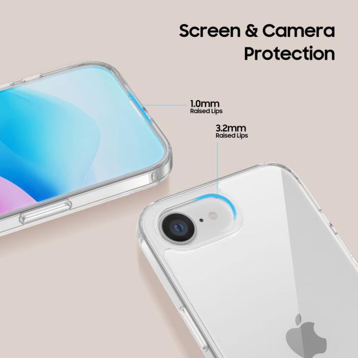 Bild 3, Tech-Protect Tech-Protect iPhone 17e / 16e Skal FlexAir Hybrid Transparent