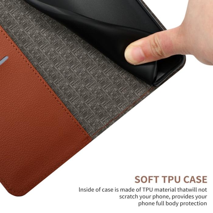 Bild 6,  Xiaomi 15 Ultra Fodral Läder Rhombus Brun