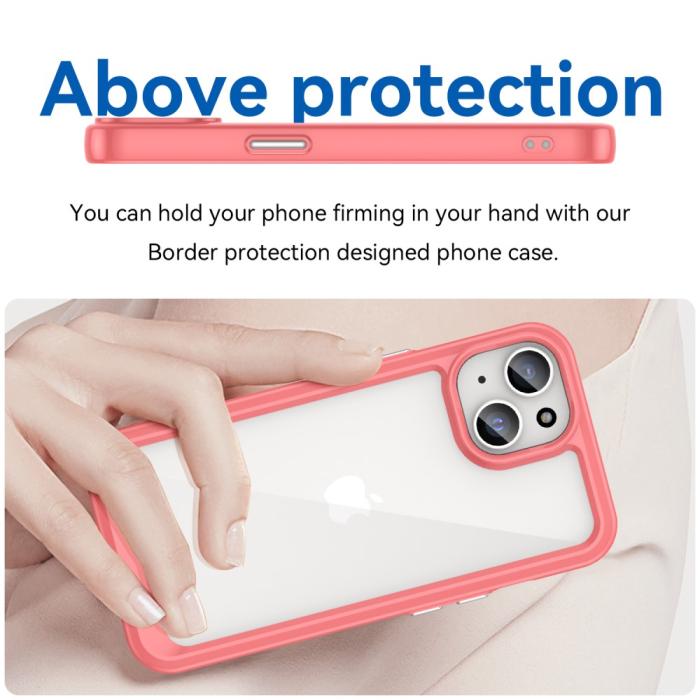 Bild 3,  iPhone 15 Skal Akryl/TPU Röd