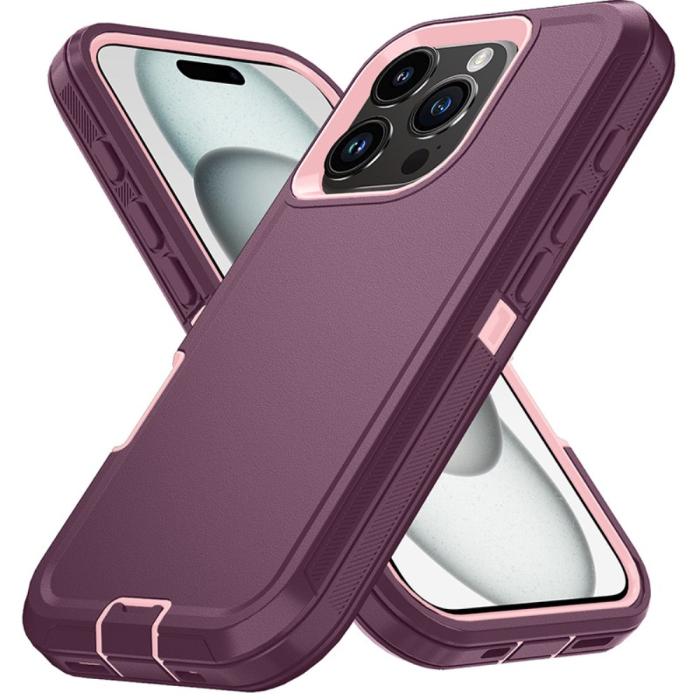 Bild 2,  iPhone 16 Pro Skal Xtreme Shockproof Hybrid Röd