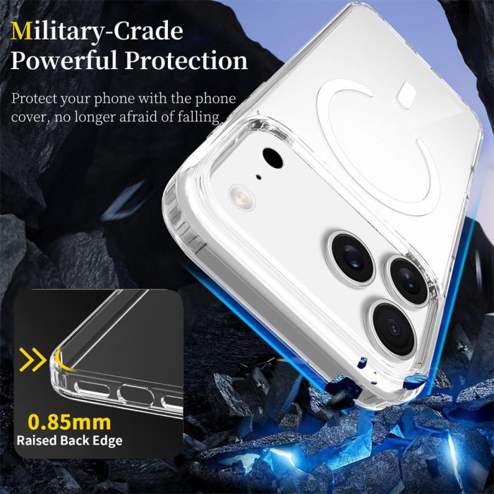 Bild 2,  iPhone 18 Pro Max / 17 Pro Max Skal MagSafe TPU Transparent