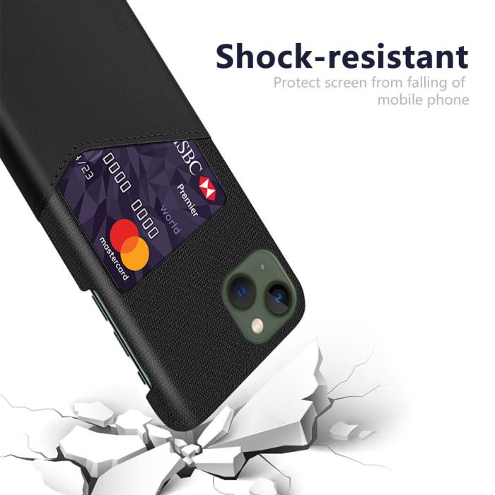Bild 3,  iPhone 15 Plus Skal Med Kortfack Svart