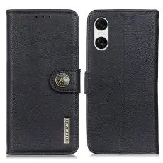 KHAZNEH KHAZNEH Sony Xperia 10 VI L&auml;der Fodral Svart