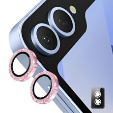 ENKAY ENKAY Samsung Galaxy Z Flip 7 Linsskydd Glitter Rosa