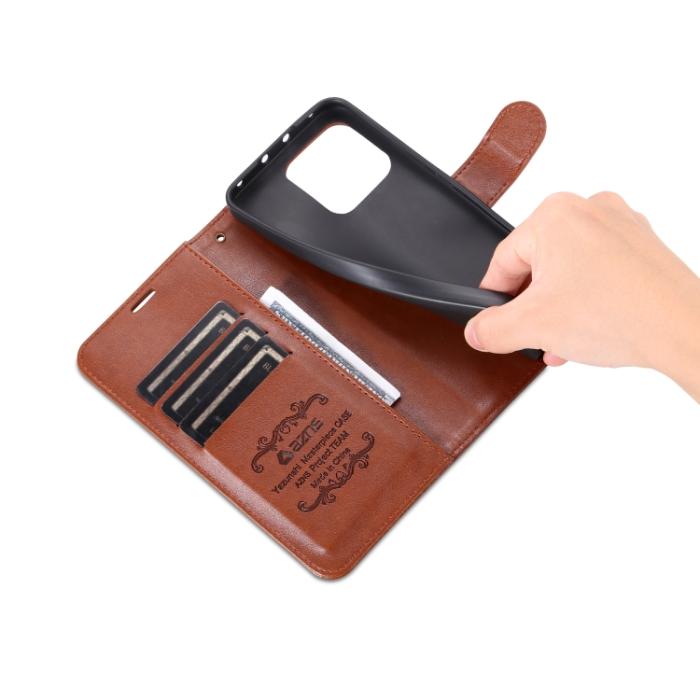 Bild 6, AZNS AZNS Xiaomi 13 Pro 5G Fodral Läder Brun