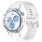  Klockarmband 20 mm Silikon Wave Design Vit