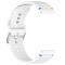  Klockarmband 20 mm Silikon Wave Design Vit