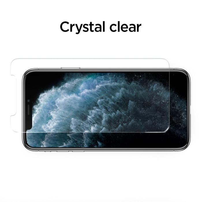 Bild 5, Spigen Spigen iPhone 11/ XR 2-PACK ALM Glas.tR Slim Härdat Glas