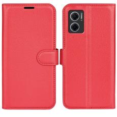  Xiaomi Redmi 10 5G Fodral Litchi L&auml;der R&ouml;d