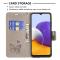  Samsung Galaxy A22 5G - Butterfly Läder Fodral - Grå