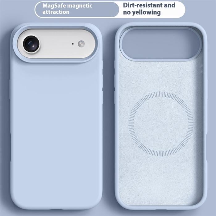 Bild 2,  iPhone Air Skal MagSafe Liquid Silikon Blå