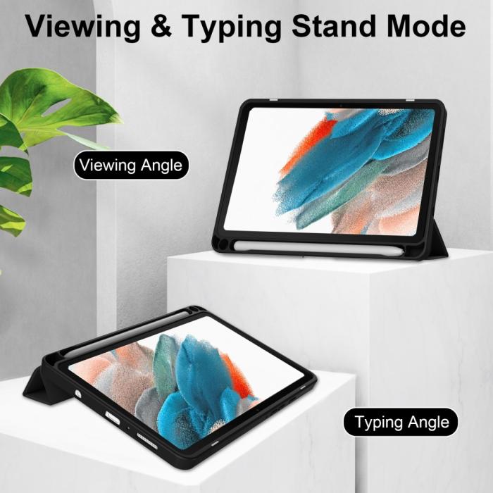 Bild 3,  Samsung Galaxy Tab A9 Fodral Hybrid Pennhållare Svart