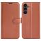  Samsung Galaxy A15 5G Fodral Litchi Läder Brun