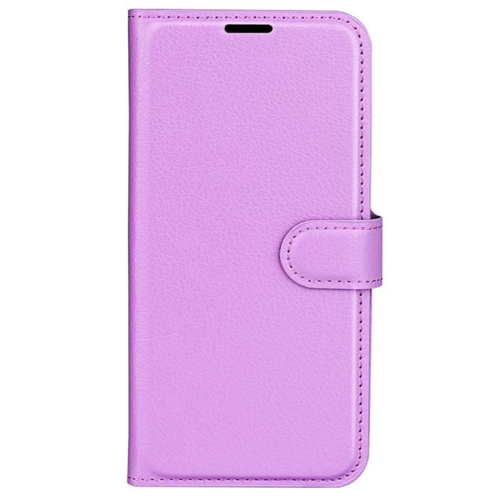 Bild 5,  Samsung Galaxy A15 5G Fodral Litchi Läder Lila