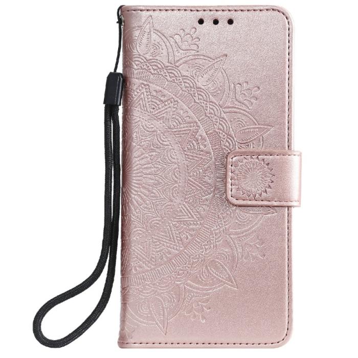 Bild 2,  Samsung Galaxy A03s Fodral Mandala Läder Roséguld