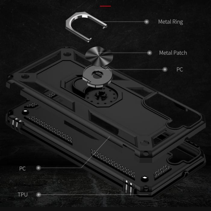 Bild 3,  Samsung Galaxy S22 Skal Ring Armor Hybrid Svart