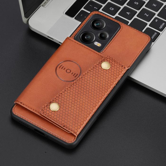 Bild 5,  Xiaomi Redmi Note 12 Pro 5G Skal Läder Med Kortfack Och Magnet