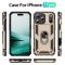  iPhone 17 Pro Skal Shockproof Hybrid Ring Guld