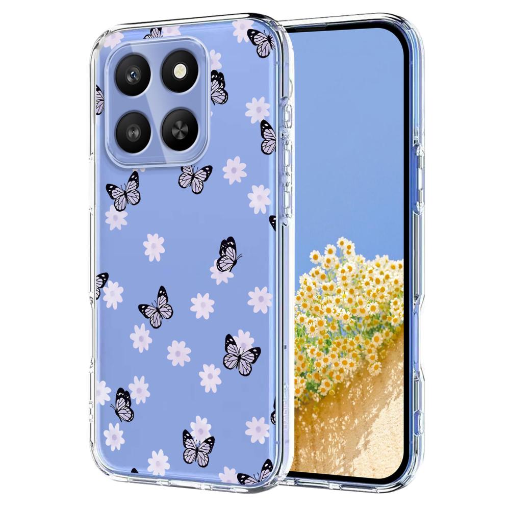  Honor 400 Smart Skal Med Tryck Fjärilar / Blommor