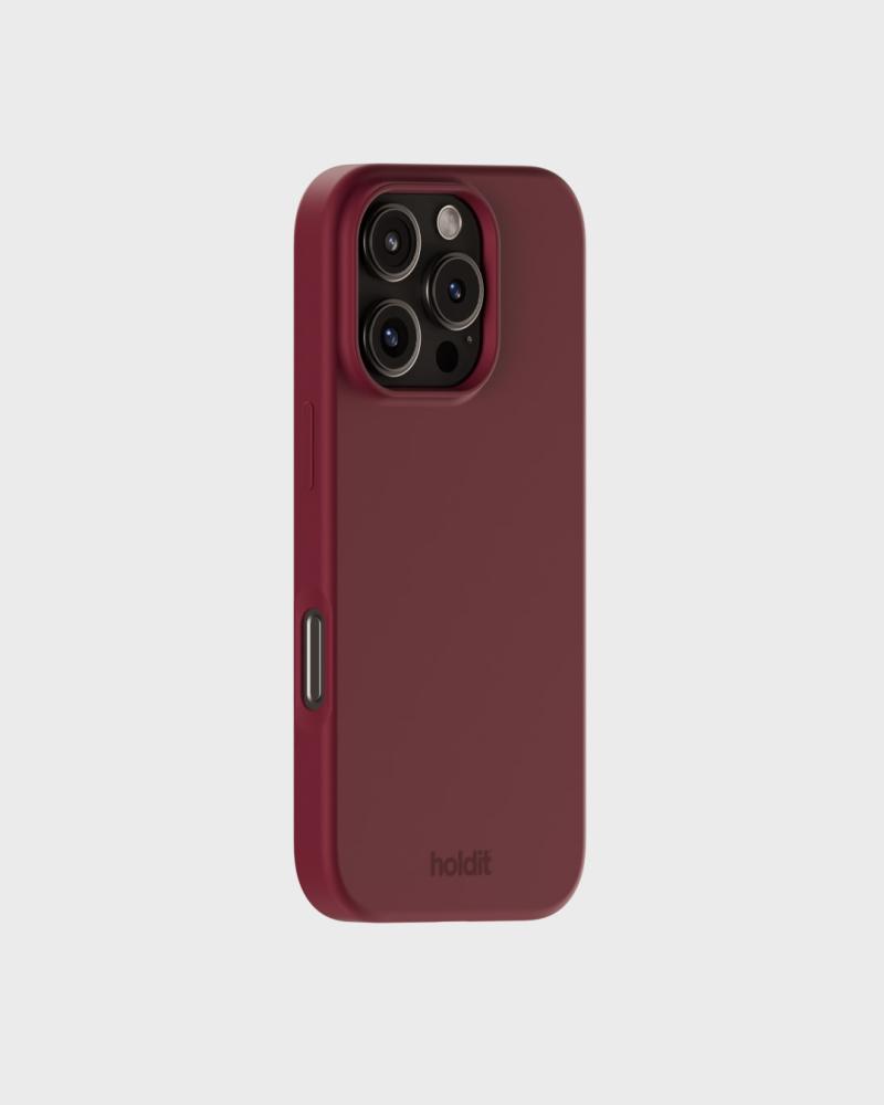 holdit holdit iPhone 16 Pro Mobilskal Silikon Red Velvet